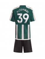 Manchester United Scott McTominay #39 Venkovní dres pro děti 2023-24 Krátký Rukáv (+ trenýrky)